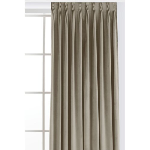 Filumi Bež žametna zavesa za delno zatemnitev 265x270 cm Velto &amp;ndash; Slike