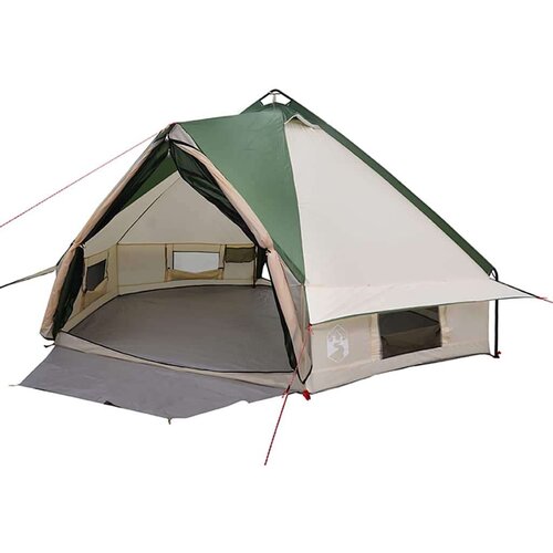 Teepee &amp;scaron;ator s krovom Zelena i bijela 490 x 410 x 210 cm Slike
