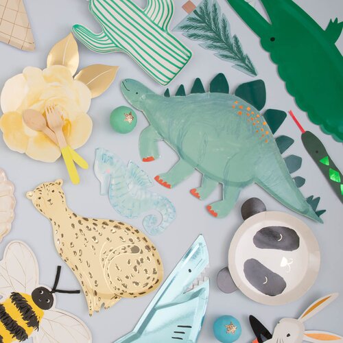 Meri Meri papirnati krožniki die cut crocodile (4 kosi) Slike