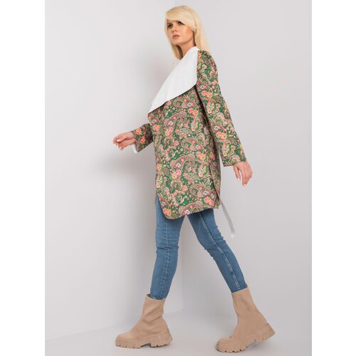 Fashion Hunters Aggie women's patterned khaki coat Cene