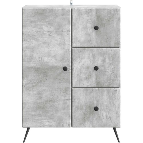  Kreveta Betonska siva 66 x 34,5 x 90 cm Konstruirano drvo Slike
