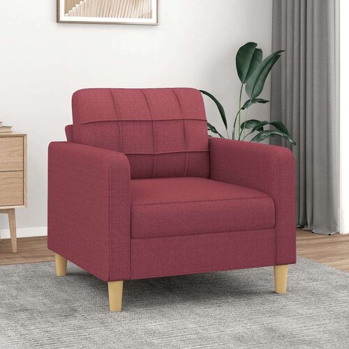  Fotelja crvena boja vina 60 cm od tkanine Cijene