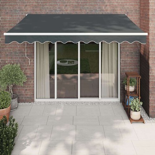  Automatska tenda na uvlačenje antracit 3 5 x 2 5 m Slike