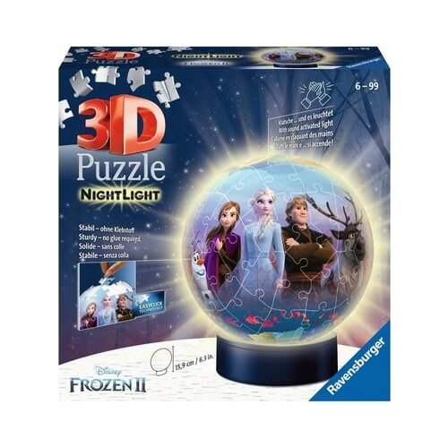 Ravensburger Puzzle - 3D Puzzle Ball - Nočna svetilka Frozen II, 72 delov Cene