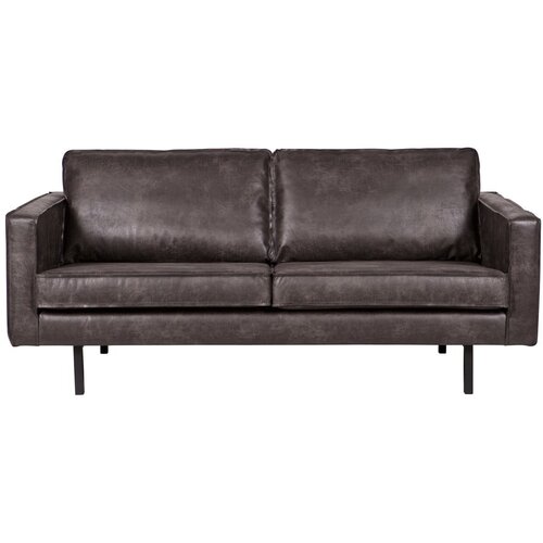 BePureHome crni kauč s presvlakom od reciklirane kože Rodeo, 190 cm Slike