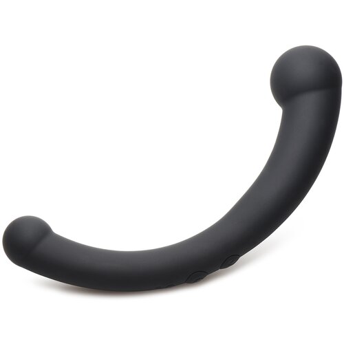 Master Series 10X Vibra-Crescent Vibrating Silicone Dual Ended Dildo Black Cijene