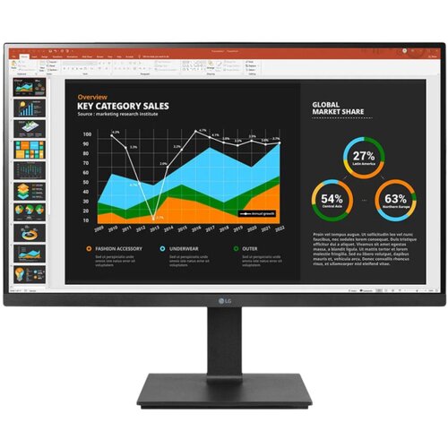 LG Monitor 68,6 cm (27,0") 27BQ75QB-B 2560x1440 75Hz IPS 5ms HDMI DisplayPort USB-C 65W 4xUSB3.0 Pivot Zvočniki 2x5W sRGB99% RJ45 KVM HDR10, (21290762) Cene
