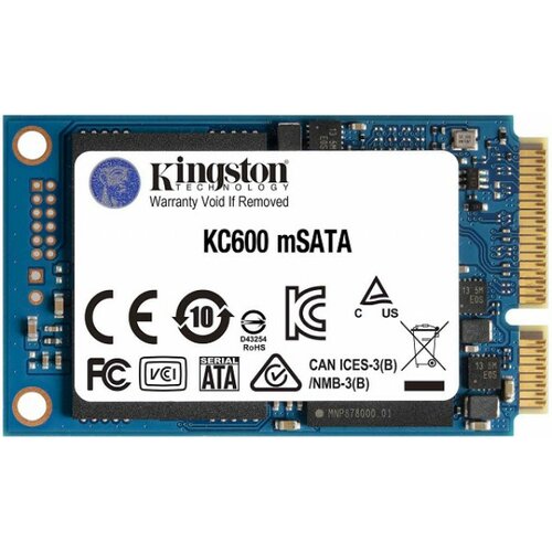 Kingston msata 256GB ssd, KC600, sata iii, 3D tlc nand, read up to 550MB/s, write up to 500MB/s, xts-aes 256-bit encryption, tcg opal 2.0, edrive Slike