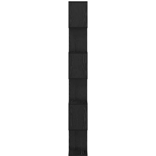 VidaXL Knjiga Kabinet Crni hrast 70x24x193.5 cm Inženjersko drvo Slike