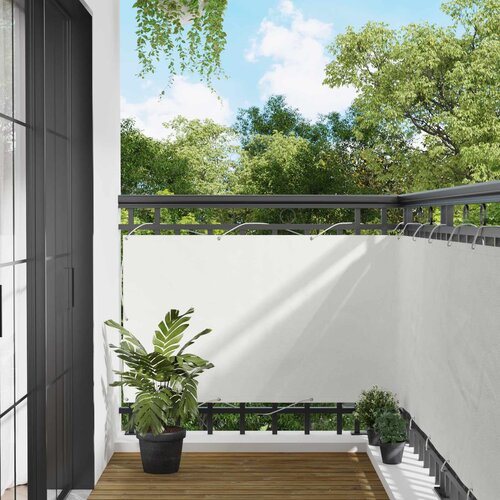  Balcony ekran Bijeli 100 x 200 cm Oxford tkanina Cene