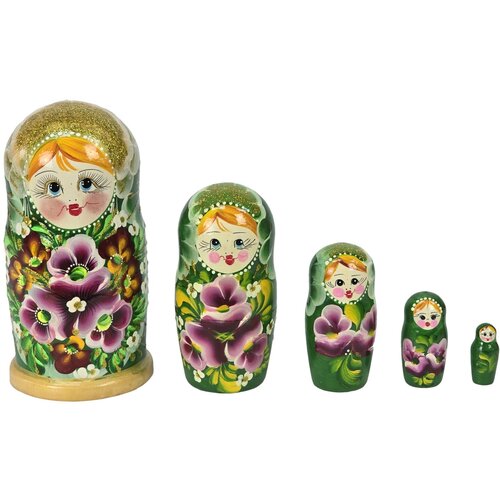  Originalna ruska matrjo&amp;scaron;ka 18 cm, set od 5 kom Slike