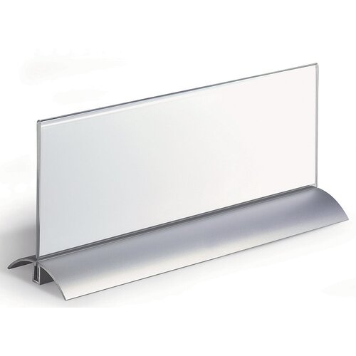 Durable Namizna tablica za ime, akril z aluminijastim podstavkom, VxŠ 105 x 297 mm, DE 4 kosi Cene