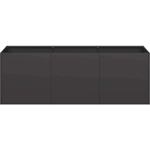 VidaXL Sadilica crna 120x40x40 cm od hladno valjanog čelika Slike