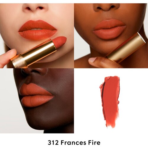 Gucci Beauty Rouge &amp;agrave; L&amp;egrave;vres Matte Lipstick matirajući ruž za usne nijansa 312 Frances Fire 3.5 g Slike