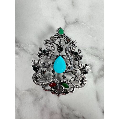 Kesi Brooch XZ459-191 silver + blue Cijene