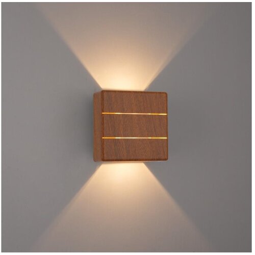  Immax 08523L - LED spolja&scaron;nje zidno svetlo LUXLINE 6W/230V 3000K IP54 orah Cene