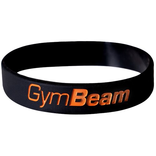 GymBeam Silikonska narukvica GB Black Orange Cene