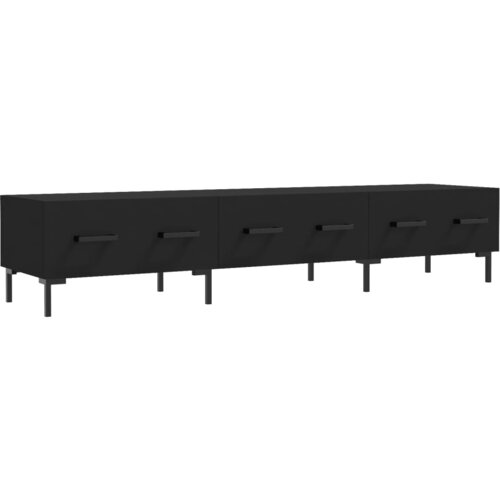 Maison Chic TV omarica - TV enota - Televizijska omarica črna 150x36x30 cm inženirski les, (21698837) Slike