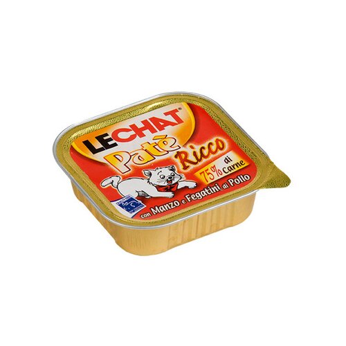 Monge lechat pašteta za mačke - beef&chicken liver 100g Slike