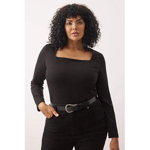 Trendyol Ženska bluza Tbbaw26Af00022, Crna Slike