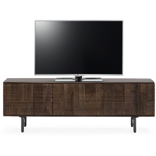 MOME Temno rjava TV omarica iz masivnega manga 145x48x40 cm Kalai &amp;ndash; Slike