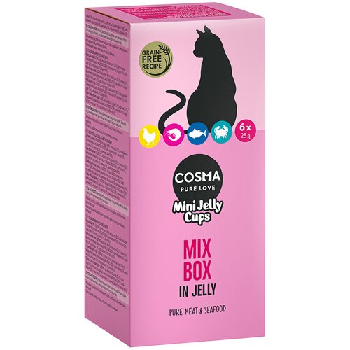 Cosma Mini Jelly Cups 6 x 25 g - Mješovito pakiranje Cene
