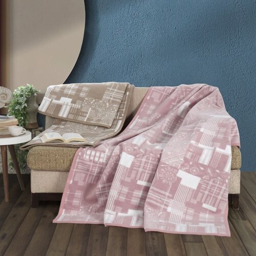  Ćebe acrylic plus 150x200 - 24116-A - pink square Cene