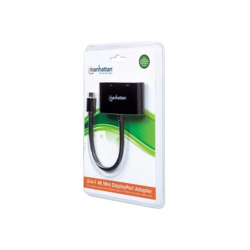 Manhattan Adapter 152709 Mini DisplayPort/M - HDMI/VGA F Crni Cene