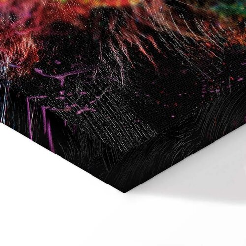  Slika - Crazy Lion (1 Part) Wide 60x40 Premium Print Slike