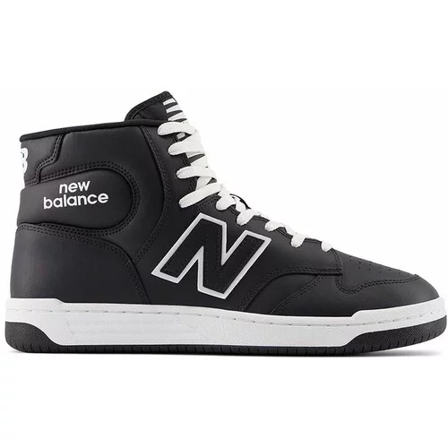 New Balance Usnjene superge BB480COB črna barva