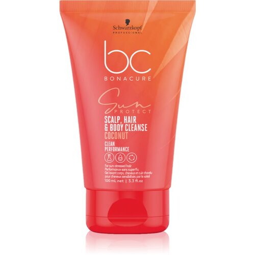 Schwarzkopf Professional BC Bonacure Sun Protect Scalp, Hair &amp;amp; Body Cleanse &amp;scaron;ampon za lase in telo 100 ml Slike