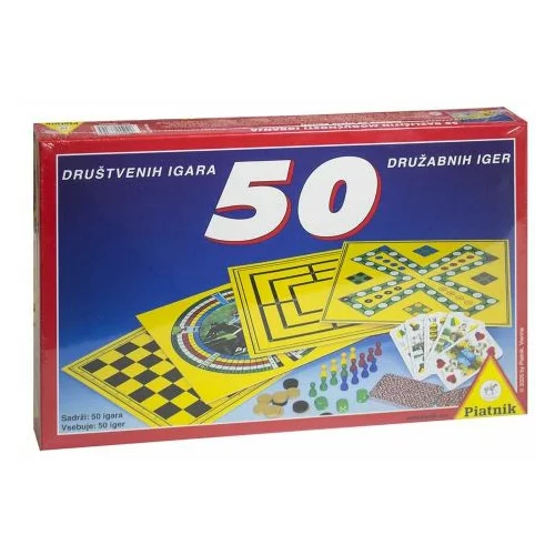 Piatnik komplet 50 družabnih iger