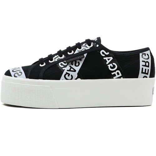 Superga Modne superge 2790 Lettering Tape Jellysole Črna Slike