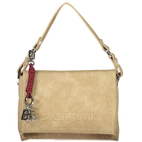 Desigual ženska crossbody torbica s preklopom 16x10x23 cm bež Slike