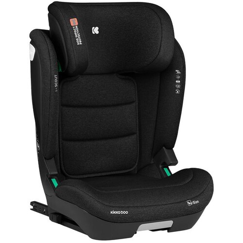 Kikka Boo autosjedalica i-Scout i-Size, Grupa 2, 3 (15-36 kg) (100-150 cm) - Black Cene
