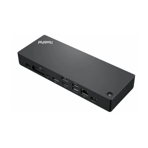 Lenovo Think thinkpad thunderbolt 4 dock workstation dock- eu- 2x thunderbolt, 2x displayport, 1x hdmi, 4x usb 3.1 gen 2 (1 always-on), 1x usb-c 3.2 gen 2, 1 x combo audio jack, 1 x gigabit ethernet, thunderbolt 4 passive split cable, 300W ac adapter Slike