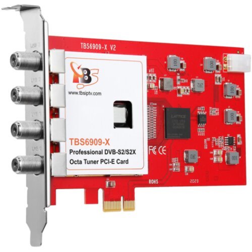 TBS 6909-X V2 DVB-S2X/S2/S octa tuner pcie card compatible with tvheadend Slike
