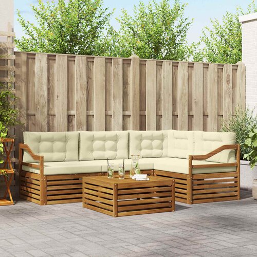  Set vanjskih sofa 5 kom. Prirodna i krem Cijene