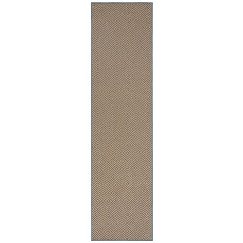 Flair Rugs Moder/v naravni barvi tekač za stopnice iz jute 60x600 cm Diamond – Cene