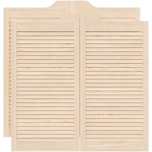 vidaXL Swing Doors Louvred Design 2 para masivni les borovega lesa Cene