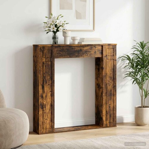  Okvir za kamin Dimljeni hrast 100 x 20 x 100 cm Slike