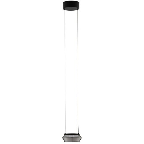 Nova Luce Mat črna steklena LED viseča svetilka &oslash; 14 cm Jailyn &ndash; Cene