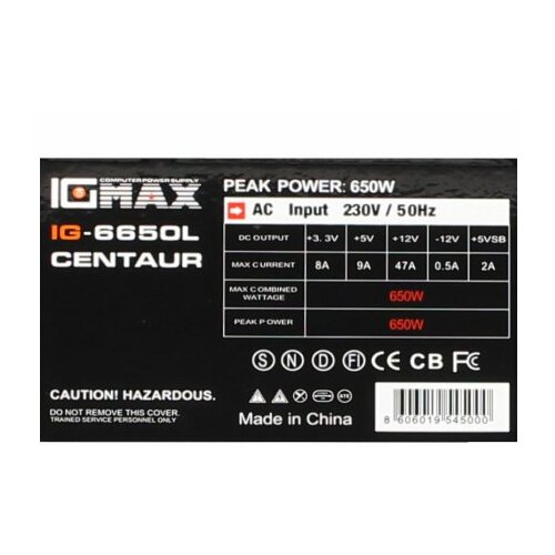 Ig Max IG6650 CENTAUR 650W napajanje Cene