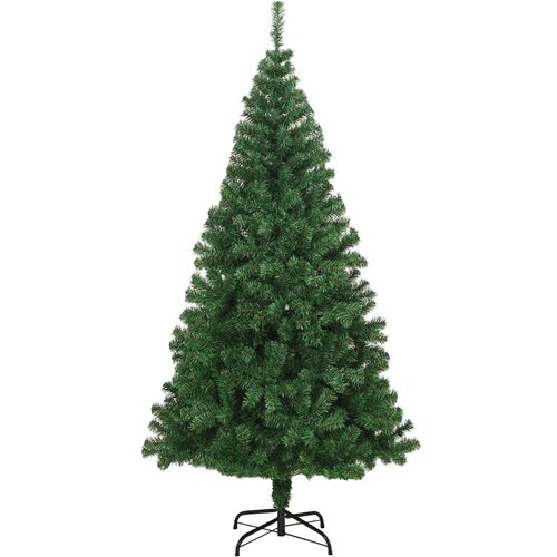 VidaXL Umjetno božićno drvce Zelena 210 cm PVC i Čelik i Plastika Slike