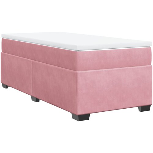 Maison Chic Box spring postelja - Vzmetna postelja z vzmetnico roza 90x200 cm žamet SL17335, (21883603) Slike
