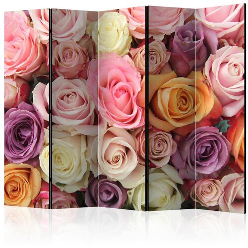 Artgeist Paravan Pastel Roses Ii, 5-Delni, Dvostranski Cene