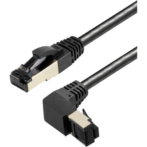 MaxTrack TI 48-5 L RJ45 omrežni kabel\, Patch kabel S/FTP 5.00 m črna 1 kos, (20419520) Cene