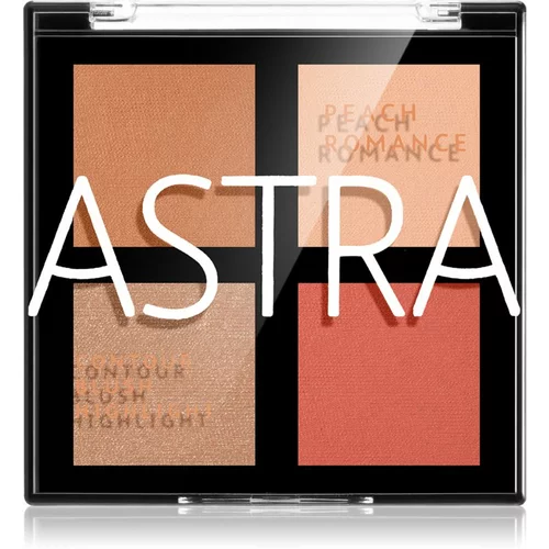 Astra Make-up Romance Palette paleta za konturiranje za lice nijansa 01 Peach Romance 8 g