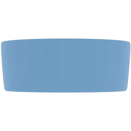VidaXL Luksuzni okrugli umivaonik mat svjetloplavi 40x15 cm keramički Slike