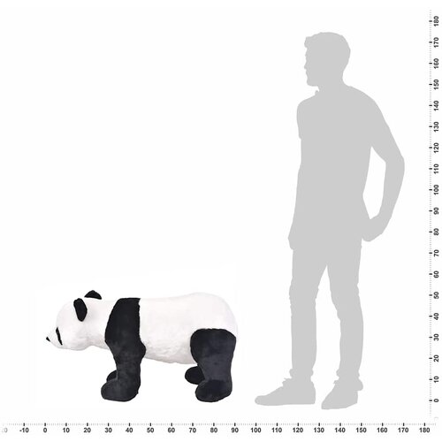  Samostojeća pli&amp;scaron;ana panda crno-bijela XXL Slike